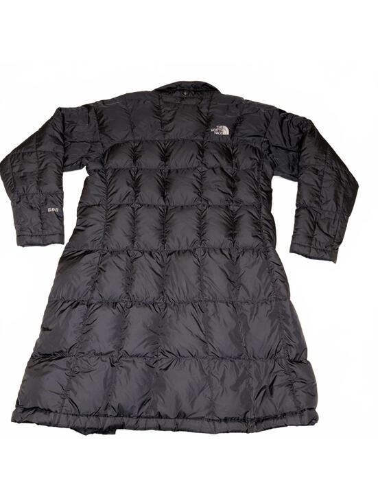 The North Face Black Fill Down 600 Jacket Woman’s Long Med Puffer Thermoball Eco - Picture 3 of 8